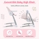preview thumbnail 7 of 21, Babyjoy 3-in-1 Baby Swing & High Chair with 8 Adjustable Heights &