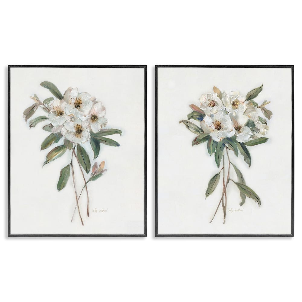 Stupell Wild Spring Flower Bundles Framed Giclee Art Design By Sally Swatland (Set of 2)