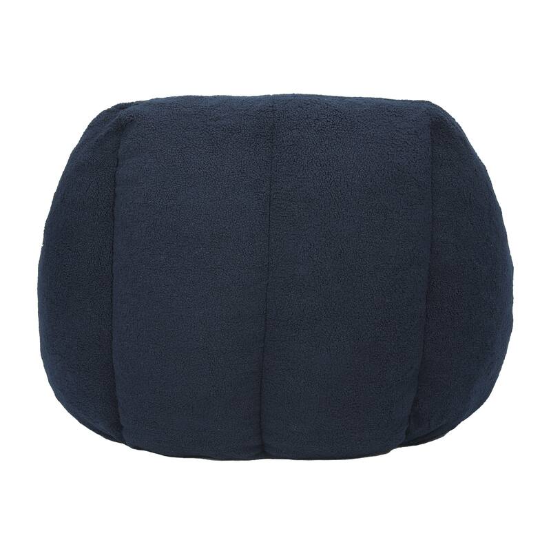 Fluffy Bean Bag Lazy Sofa Chair with Tufted Soft Stuffed Filling & Memory Foam