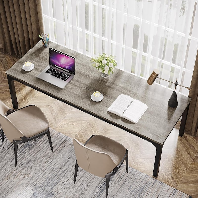 78.7" Extra Long Computer Desk/Table, Work Desk, Double Workstation Desk for Home Office