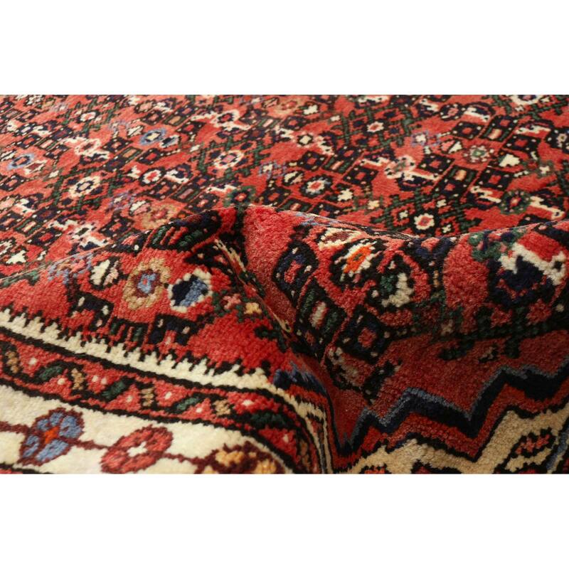 ECARPETGALLERY Hand-knotted Andelz Red Wool Rug - 3'4 x 12'11