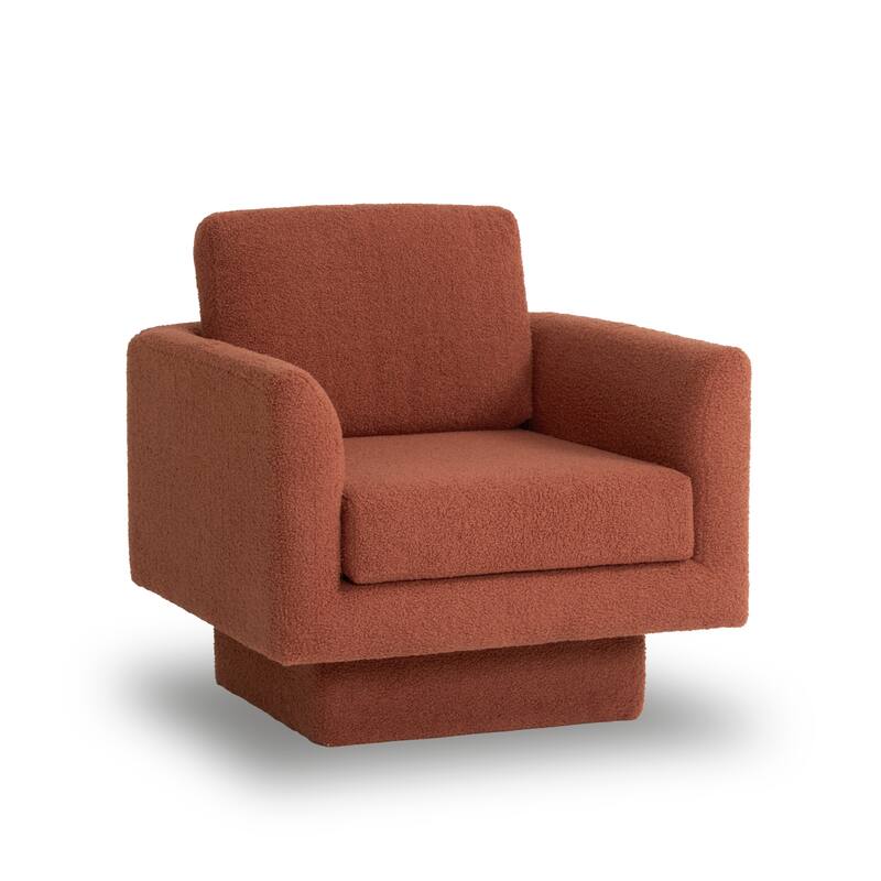 Luxurious Teddy Velvet Swivel Chair for Ultimate Comfort and Style