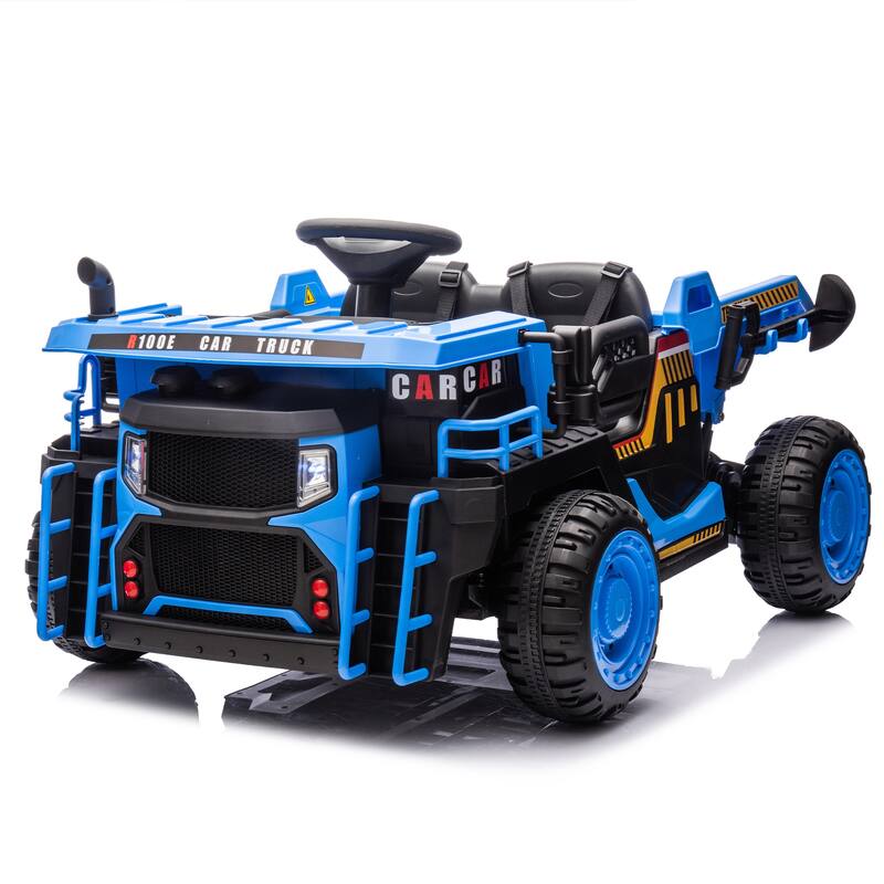 24V Two-Seater Kids Ride-On Electric Car with 400W Motor, Electric Rear Dump, Bluetooth, MP3, Remote Control 鈥?For Kids 3+