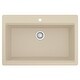 preview thumbnail 40 of 52, Karran Top Mount 33 in. Large Single Bowl Quartz Workstation Kitchen Sink