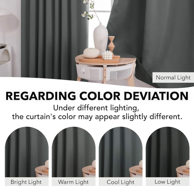 Deconovo Back Tab Blackout Curtains (2 Panel)