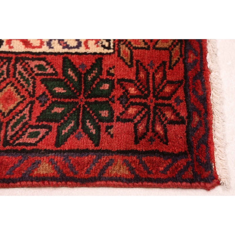 ECARPETGALLERY Hand-knotted Andelz Red Wool Rug - 3'4 x 6'6