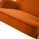 preview thumbnail 38 of 117, Barbara 43" Contemporary Velvet Loveseat Sofa with Goldtone Metal Legs by HULALA HOME