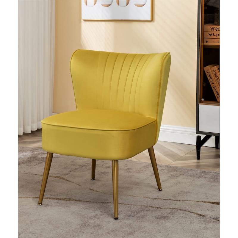 Us Pride Furniture Sauter 23.2" Wide Mid-Century Modern Microfiber Accent Chair