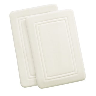 1'9' X 2'10' Solid Color Single Piece Unknown1 Antique White Water Shielded Memory Foam Bath Rug 1'9' X 2'10' Solid Color Single Piece Unknown1 Antique White Water Shielded Memory Foam Bath Rug