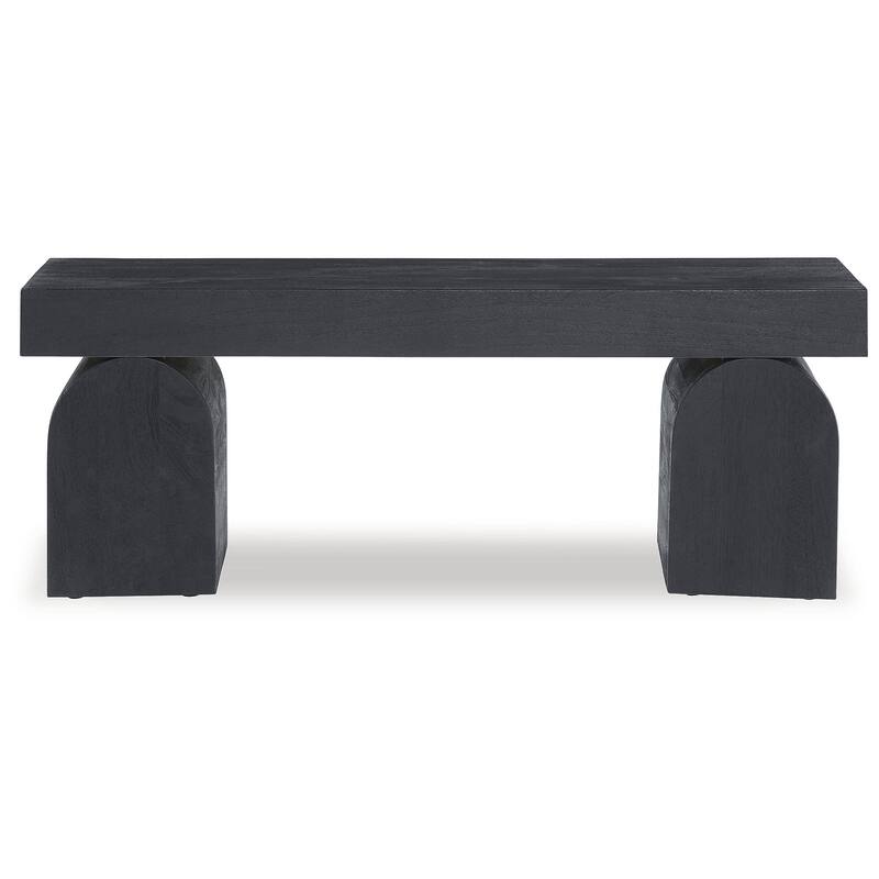 Signature Design by Ashley Holgrove Black Accent Bench - 50" W x 16" D x 18.25" H