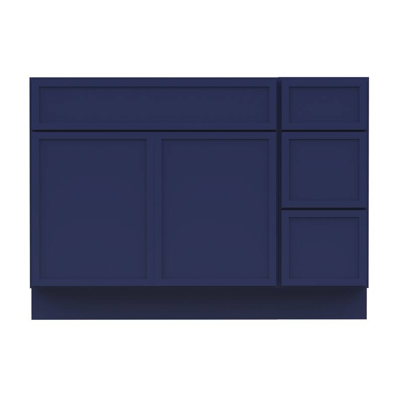 Vanity Art 45" Birch Freestanding Bathroom Vanity Cabinet without Top