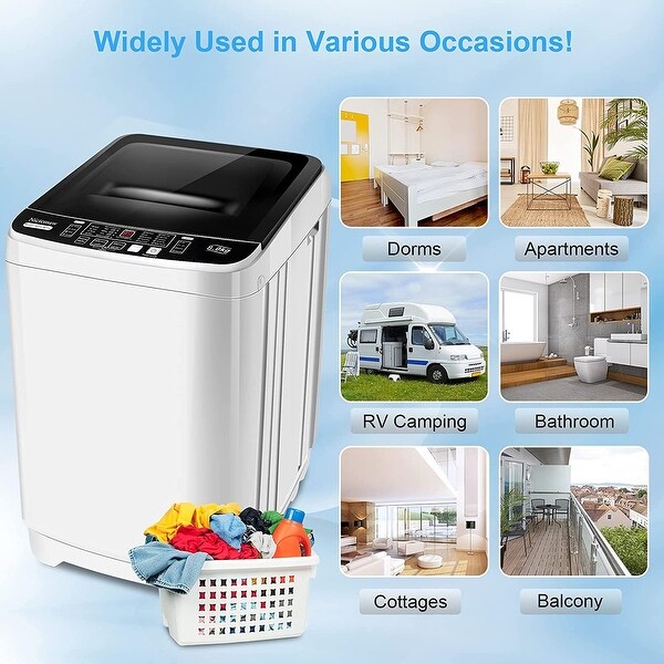 Portable Washer Nictemaw Automatic Washer Machine 1.9 Cu.ft. Bed Bath Beyond 37423044