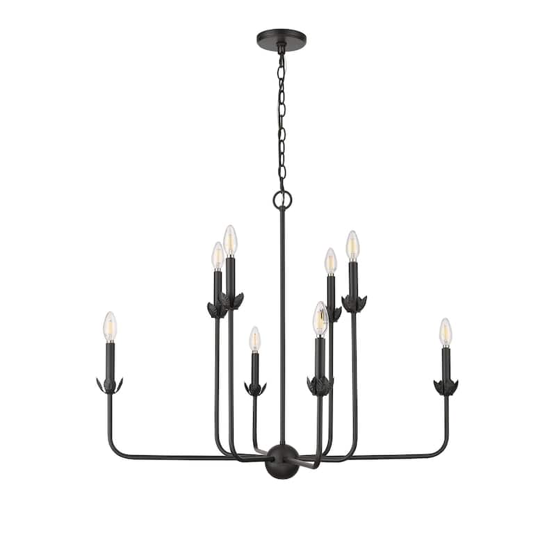 Millennium Lighting 29708 Freesia 8 Light 34" Wide Taper Candle Style