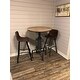 Furniture of America Industrial Black 32-inch Metal Round Bar Table 1 of 1 uploaded by a customer