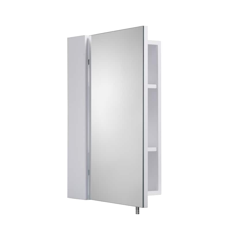 Croydex Dawley Medicine Cabinet, Ideal Bathroom Storage, High Quality White Steel Construction -