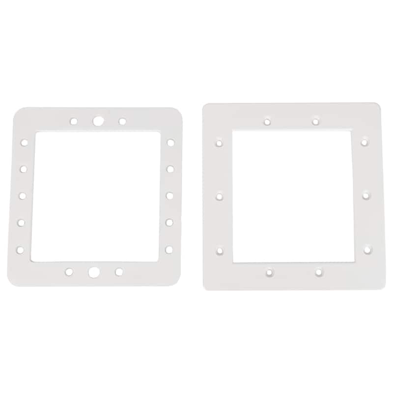 8.25" White Hydrotools Swimming Pool Skimmer Face Plate and Butterfly Gasket