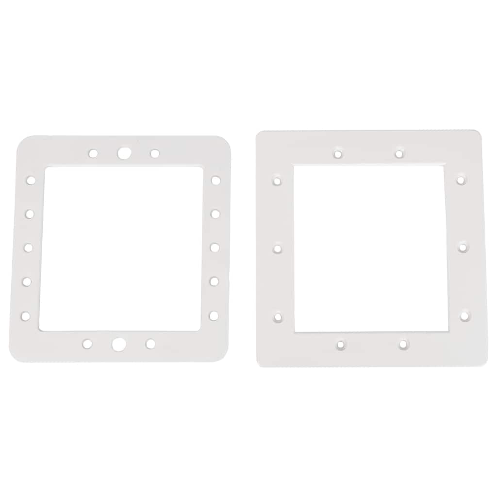 8.25" White Hydrotools Swimming Pool Skimmer Face Plate and Butterfly Gasket