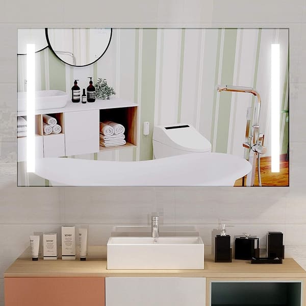 30"x36" LED Illuminated Wall Mount Bathroom Vanity Mirror w/ Motion Touch Sensor