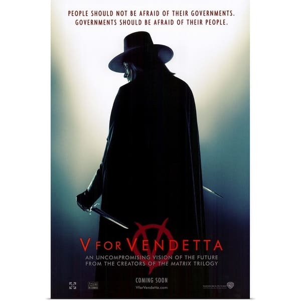 v for vendetta 2005 poster