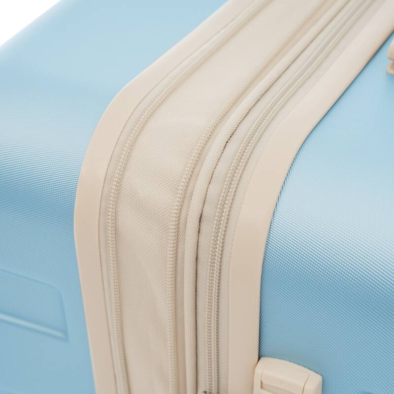 3-Piece Luggage Sets Expandable ABS Hardshell Luggage Hardside Lightweight Durable Suitcase sets with Spinner Wheels & TSA Lock