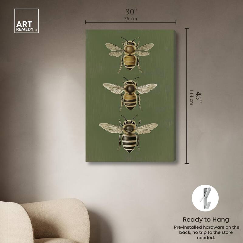 Anatomy of the Bee Canvas by Art Remedy, Gallery Wrapped