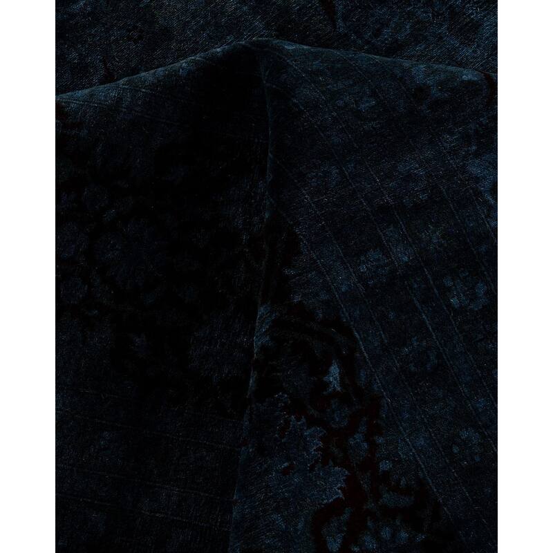 Overdyed, One-of-a-Kind Hand-Knotted Area Rug - Gray - 10' 1" x 20' 5"