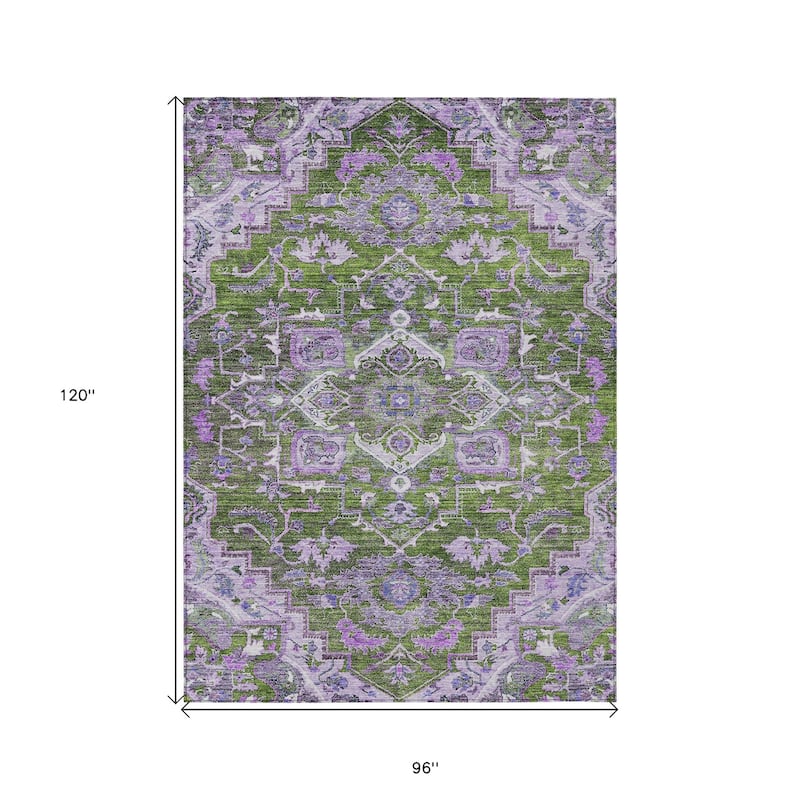 HomeRoots Oriental Traditional Rectangle Outdoor Rug