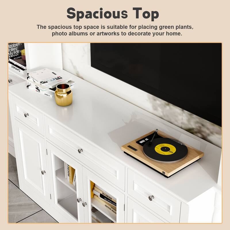 Entertainment Wall Unit /Bridge Multifunctional TV Stand Console Table