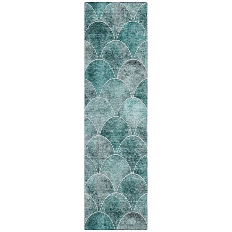 Machine Washable Indoor/ Outdoor Chantille Contemporary Rug