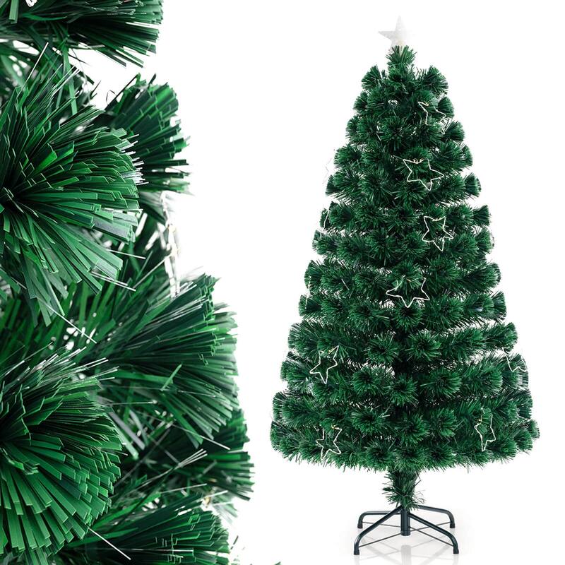 Costway 4/5/6/7 FT Artificial Xmas Tree with 130/170/230/270 Branch