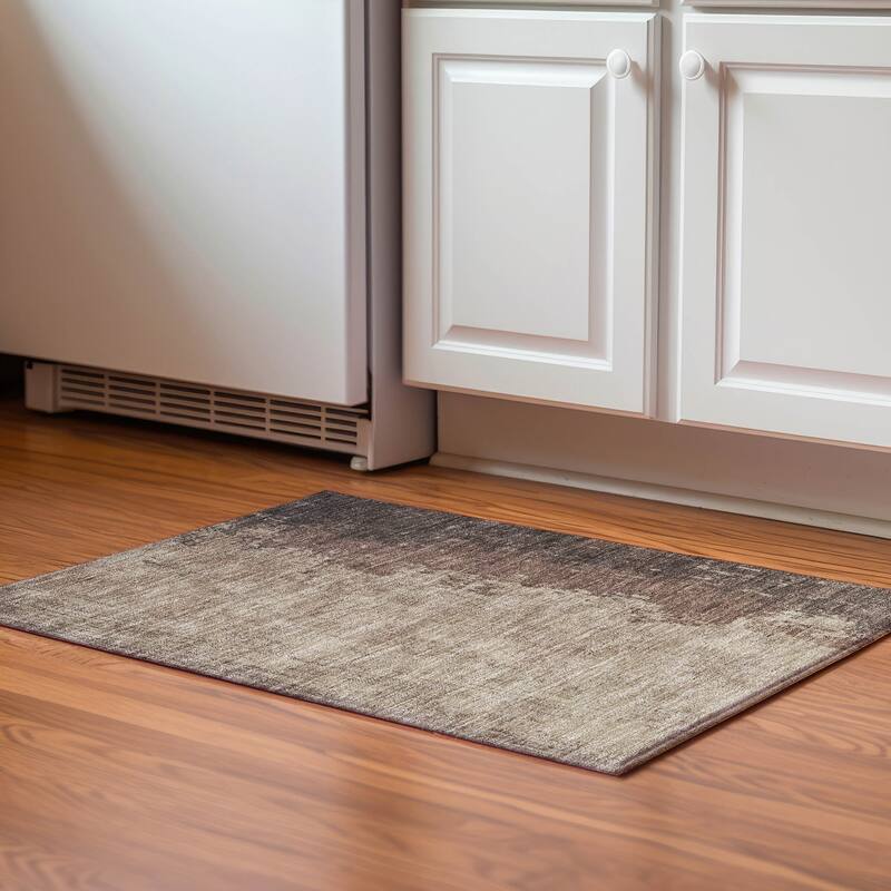 Premium Washable Super Soft Mayfield Rug - Chocolate - 1'8" x 2'6"