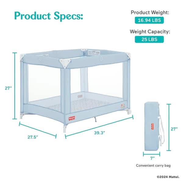 dimension image slide 0 of 2, Fisher-Price Play All Day Baby Playard