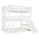 preview thumbnail 13 of 46, Solid Wood Triple Bunk Bed - Full-Over-Full-Over-Full