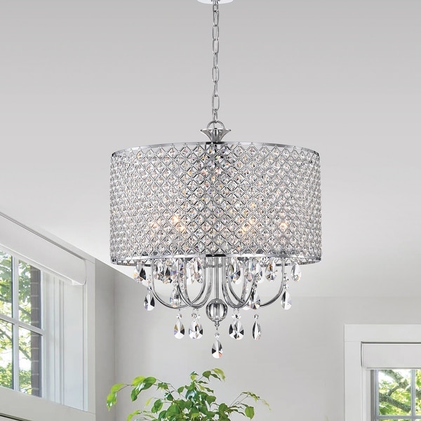 Beaded drum chandelier on sale