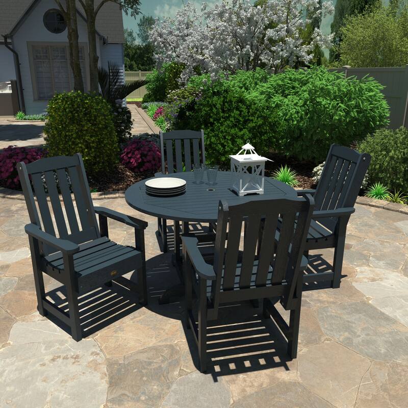 Highwood Commercial Springville Five-Piece Round Dining Set