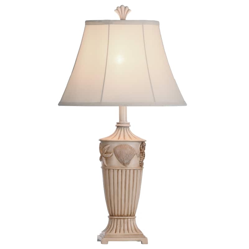 StyleCraft Cream Table Lamp - Cream Fabric Shade