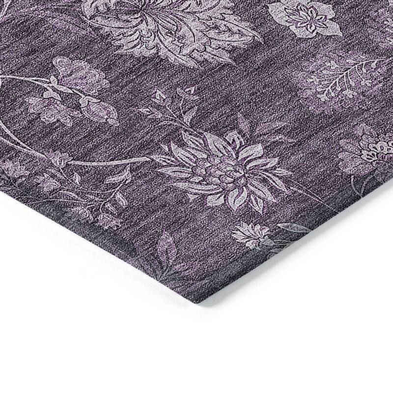 HomeRoots Floral Transitional Rectangle Outdoor Rug