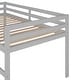preview thumbnail 8 of 13, Multifunctional Design Loft Bed with Slide, Ladder and Guardrails,Twin Size, Grey