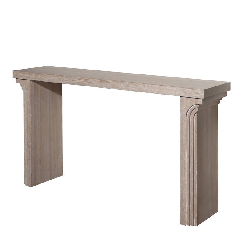 Modern Minimalist Wooden Console Table - Natural