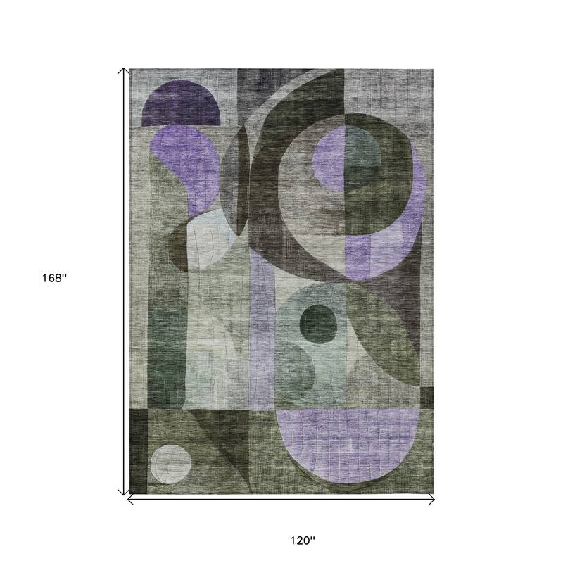 HomeRoots Geometric Transitional Rectangle Outdoor Rug