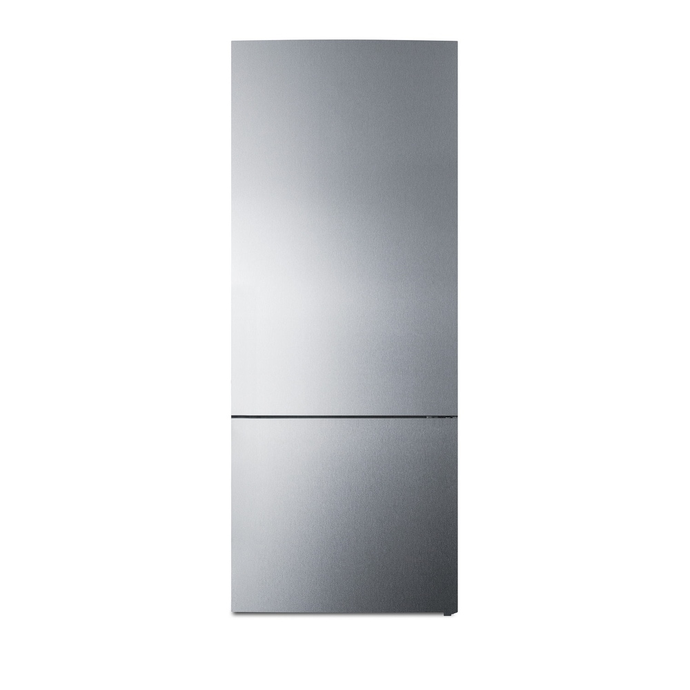 Summit  FFBF279  28" Wide 14.8 Cu. Ft. Energy Star Rated Bottom Mount Refrigerator - Stainless Steel (Stainless Steel)