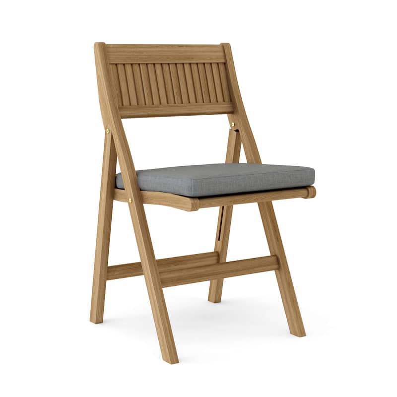 Windsor Teak Outdoor Dining Chair - Foldable (Set of 2) - N/A
