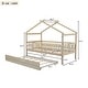preview thumbnail 25 of 48, Twin Pine House Bed with Trundle & Headboards