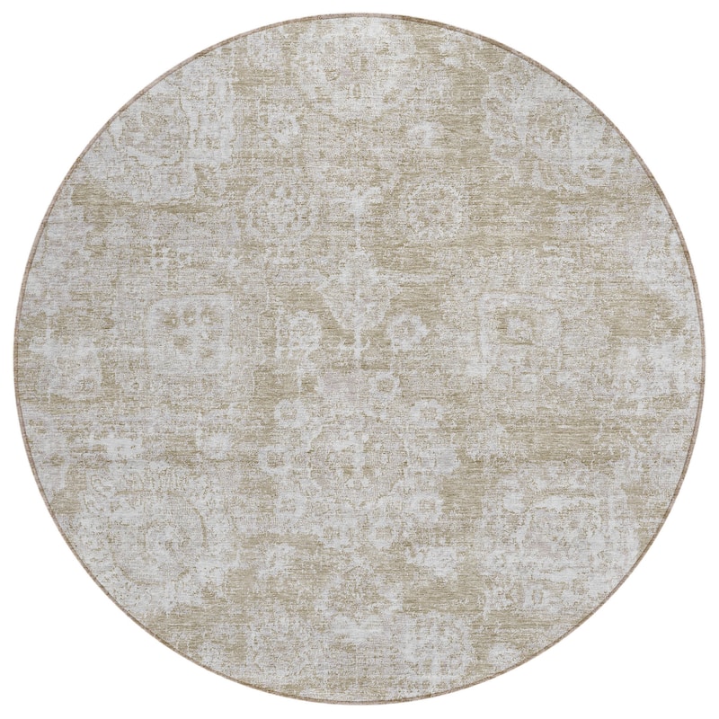 HomeRoots Floral Transitional Rectangle Outdoor Rug
