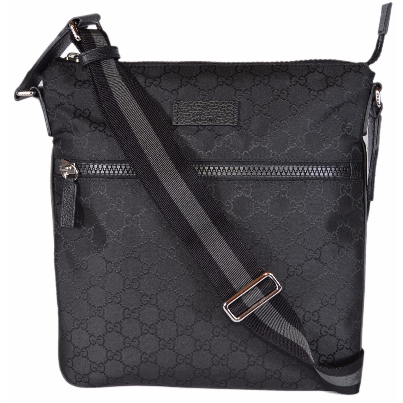gucci black messenger bag