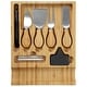 preview thumbnail 5 of 7, MegaChef Bamboo Charcuterie Cheese Board w/ Cheese Utensils and Accessories Set