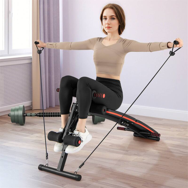 Gymax 7 in 1 Sit up Bench 7 in 1 Sit up Bench Multi-Layer Structure