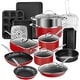 preview thumbnail 1 of 5, Granitestone 20 Piece Nonstick Cookware and Bakeware Set Red