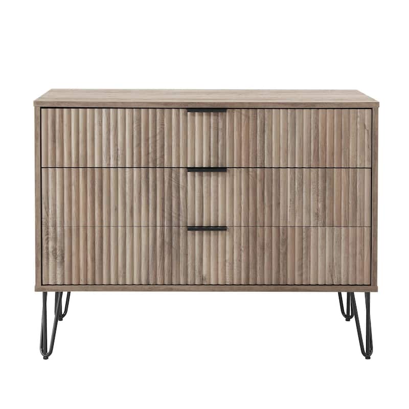 Manhattan Comfort Dumbo Modern 3 Drawer Bedroom Dresser