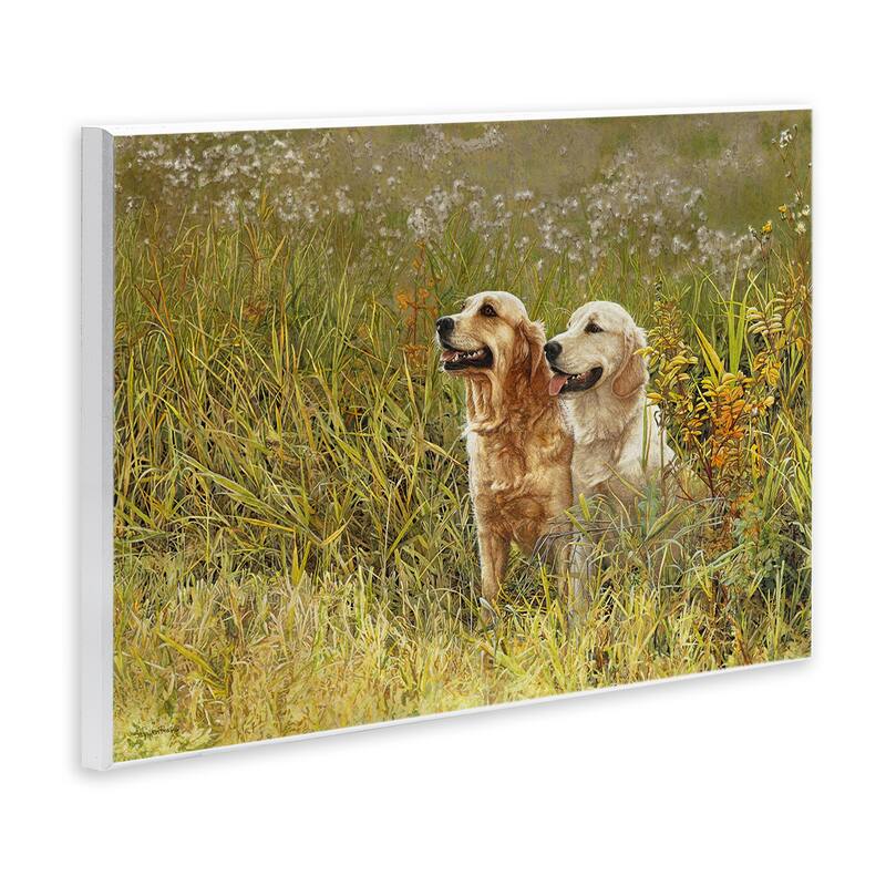 Stupell Happy Dogs Field Day Wall Plaque Art Design By Sueellen Ross